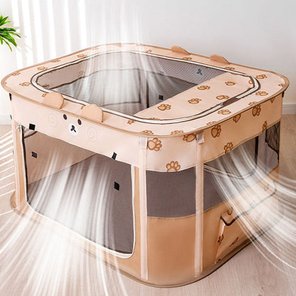 Foldable Style Rectangle Cat Delivery Room Cat House canrusupet