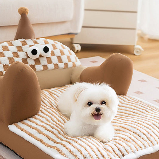 Big Eyed Monster Design Sofa Dog Kennel For Cats Dogs canrusupet