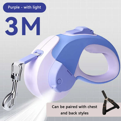 Automatic Retractable And Luminous Dog Chain canrusupet