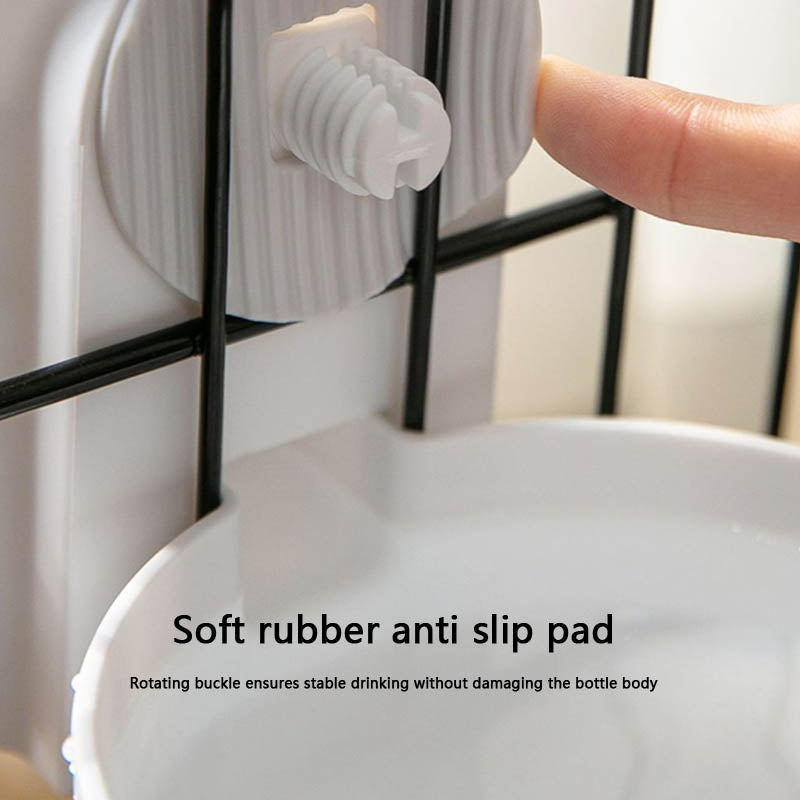 Automatic Hanging Cage Type Dog Bowl And Drinking Fountain canrusupet