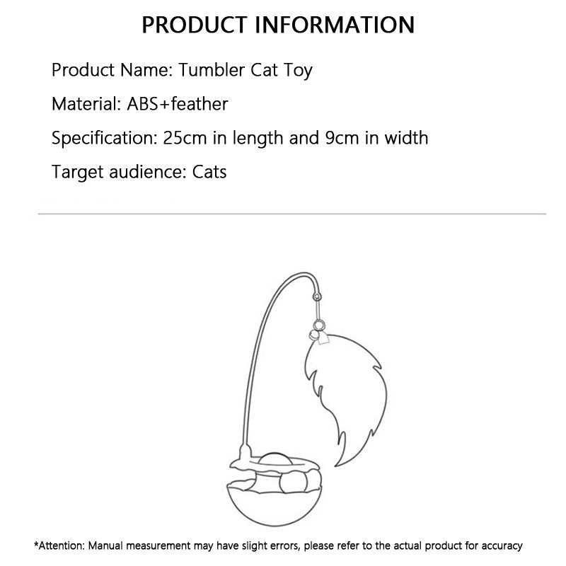 Interactive Catnip Toys With Feather, Bell & Mint Ball canrusupet