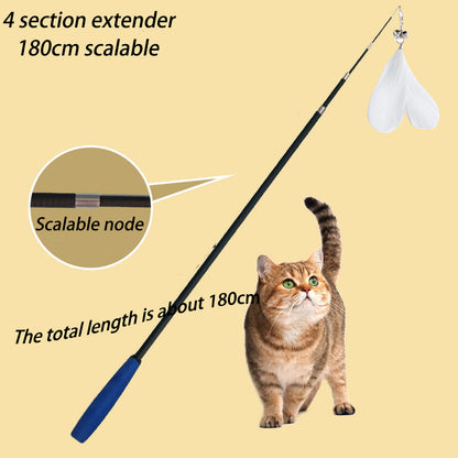 Retractable Cat Fishing Stick - canrusupet