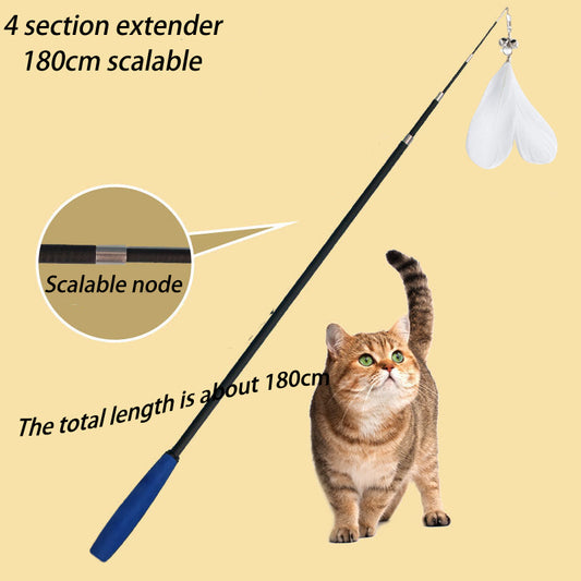 Retractable Cat Fishing Stick - canrusupet