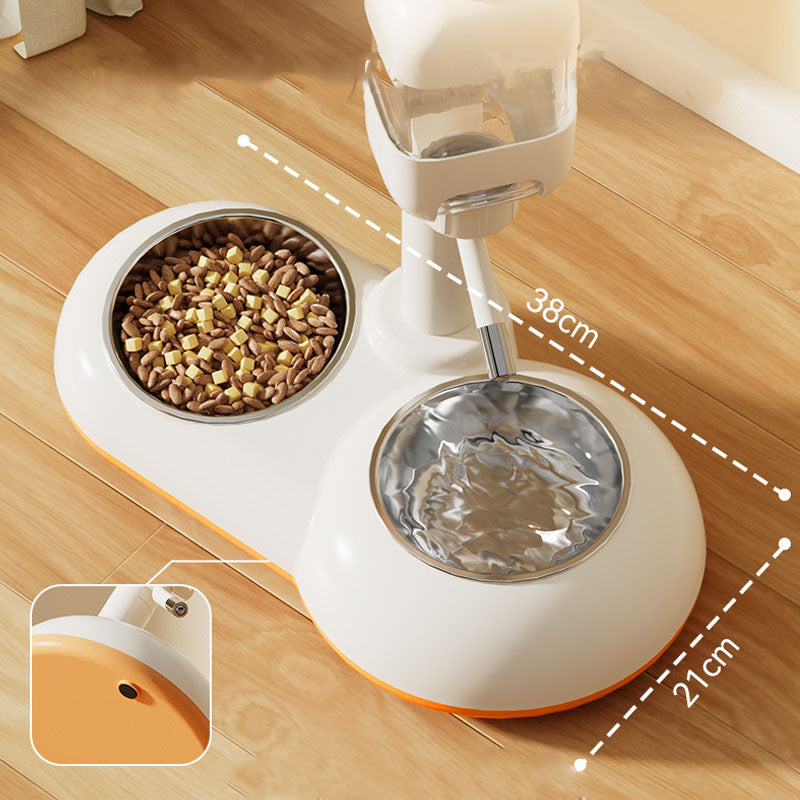 Adjustable Drinking Fountain Cat Bowls For Integrated canrusupet