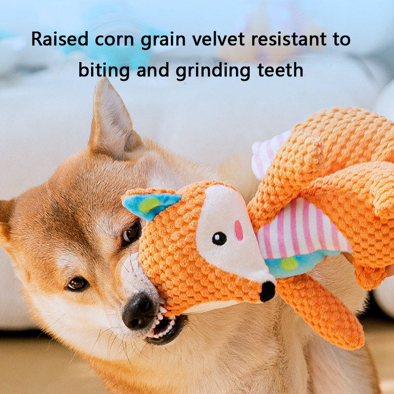 Plush Squeaky Dog Toys - Chew Toy For Small/Medium Dogs canrusupet