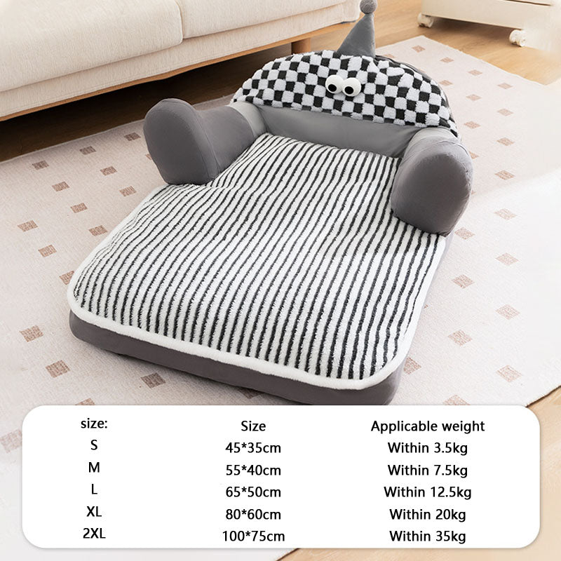 Big Eyed Monster Design Sofa Dog Kennel For Cats Dogs canrusupet