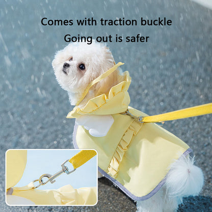 Candy-Colored Waterproof Dog Raincoat For Small Dogs canrusupet