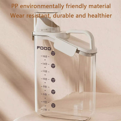 Moisture-proof Sealing Dog Food Container With Scale canrusupet