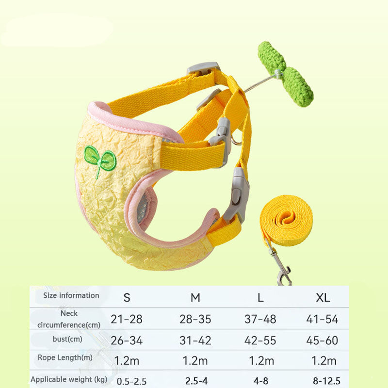 Cartoon Style Vest Style Dog Chain For Dogs Cats canrusupet