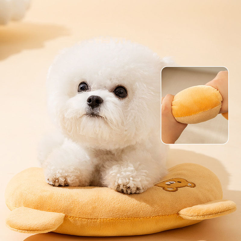 Breathable Embroidered Cartoon U-shaped Dog Pillow For Pet canrusupet