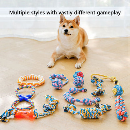 Durable Rope Dog Chew Toys For Small/Medium Dogs Training canrusupet