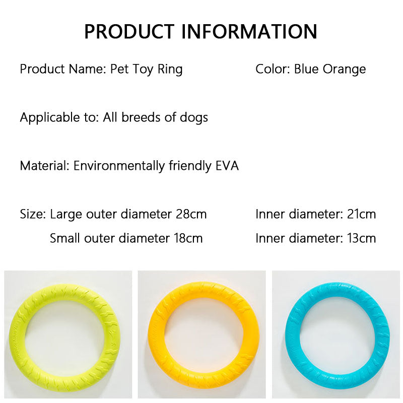 Bouncy Tug Ring Frisbee Dog Toys - Durable Chew-Proof canrusupet