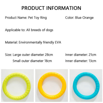 Bouncy Tug Ring Frisbee Dog Toys - Durable Chew-Proof canrusupet
