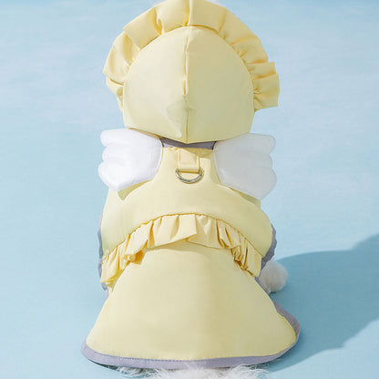 Candy-Colored Waterproof Dog Raincoat For Small Dogs canrusupet