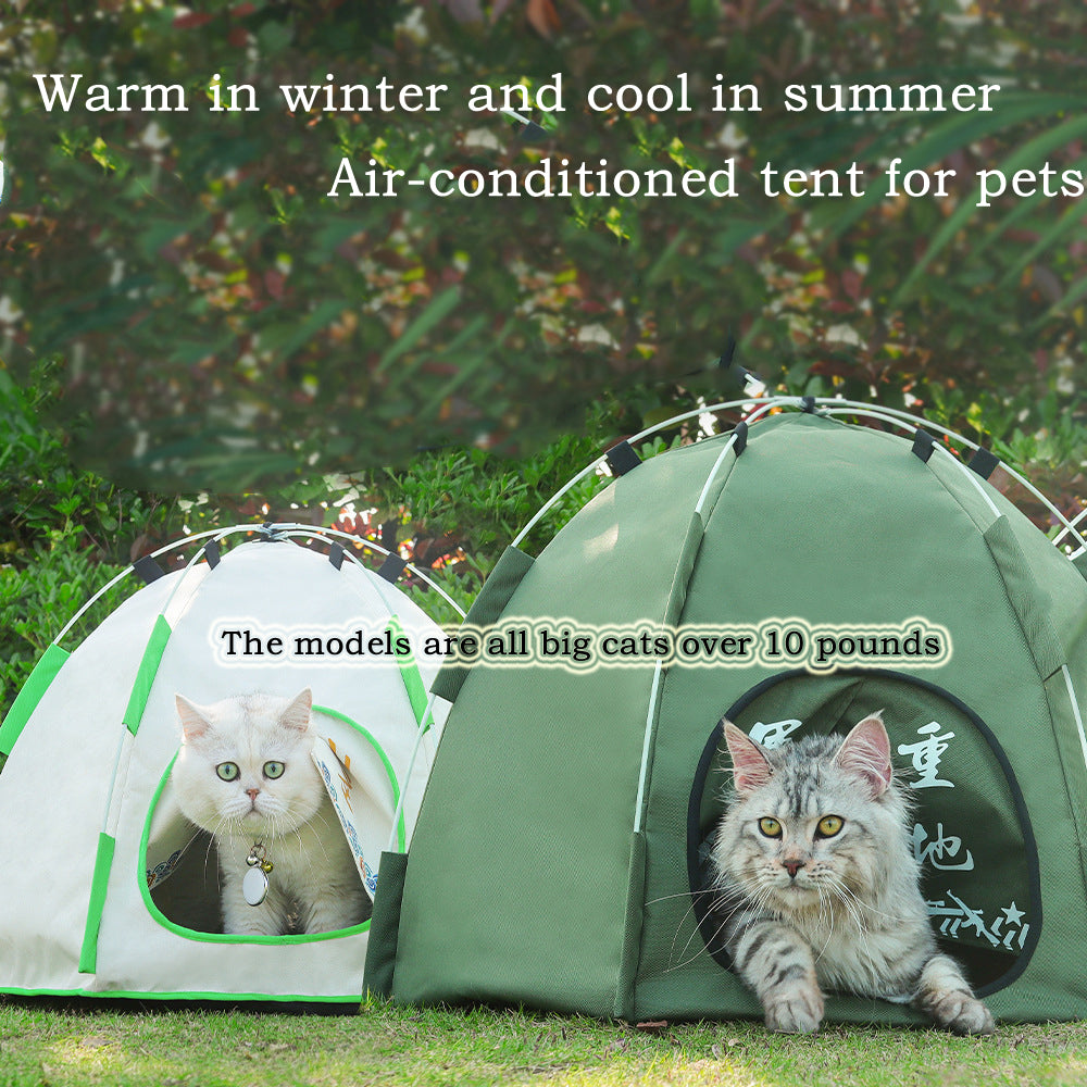 The pet Tent Folds - canrusupet