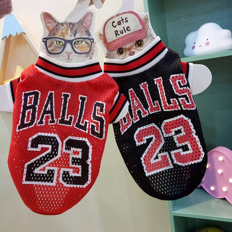 Dog Or Cat Clothes Basketball uniform With number - canrusupet