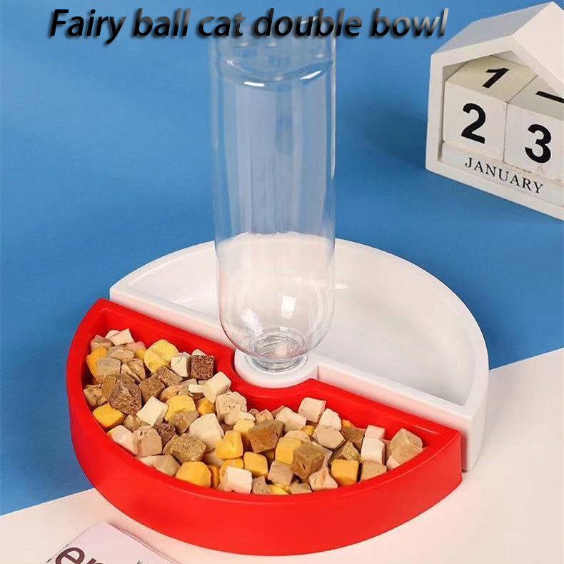 Cat Bowl Drinking Cat Food Combination Bowl - canrusupet