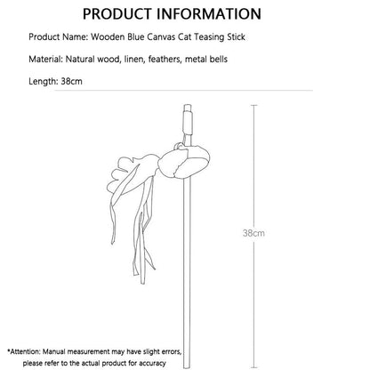 Interactive Cat Toys With Feather & Canvas - Teaser Wand canrusupet