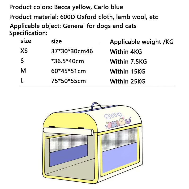 Outdoor Multifunctional Dog Kennel For Small Dogs Cats canrusupet