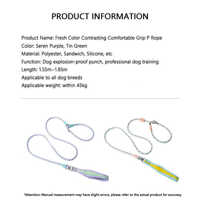 No-Pull Dog Lead - Comfort Grip P-Rope For Small Dogs canrusupet