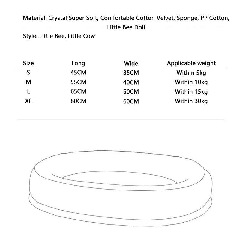 Removable And Washable Keep Warm Dog Kennel For Cats Dogs canrusupet