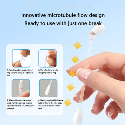 Cleaning Ears Dogs Kit - Cotton Swabs & Solution canrusupet