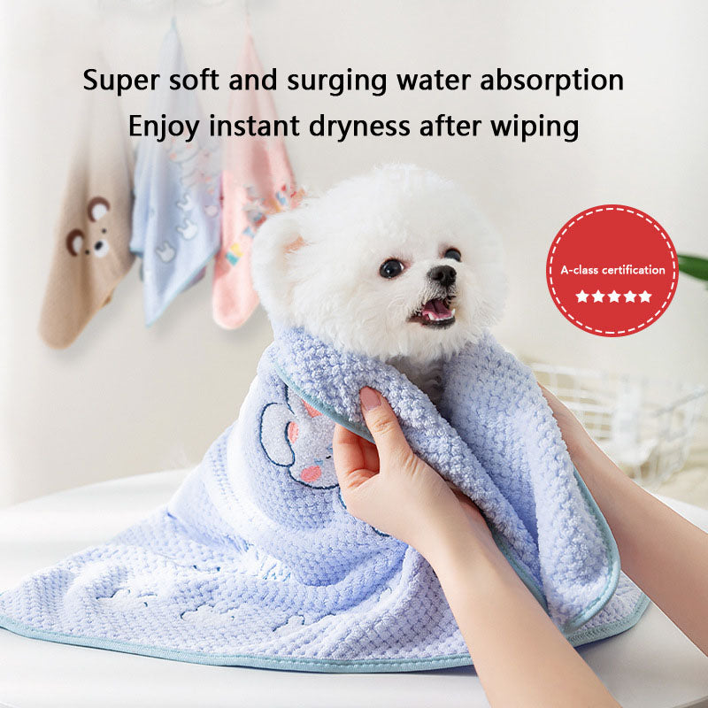 Quick Drying With Water Absorption Dog Towel Bath Towel canrusupet