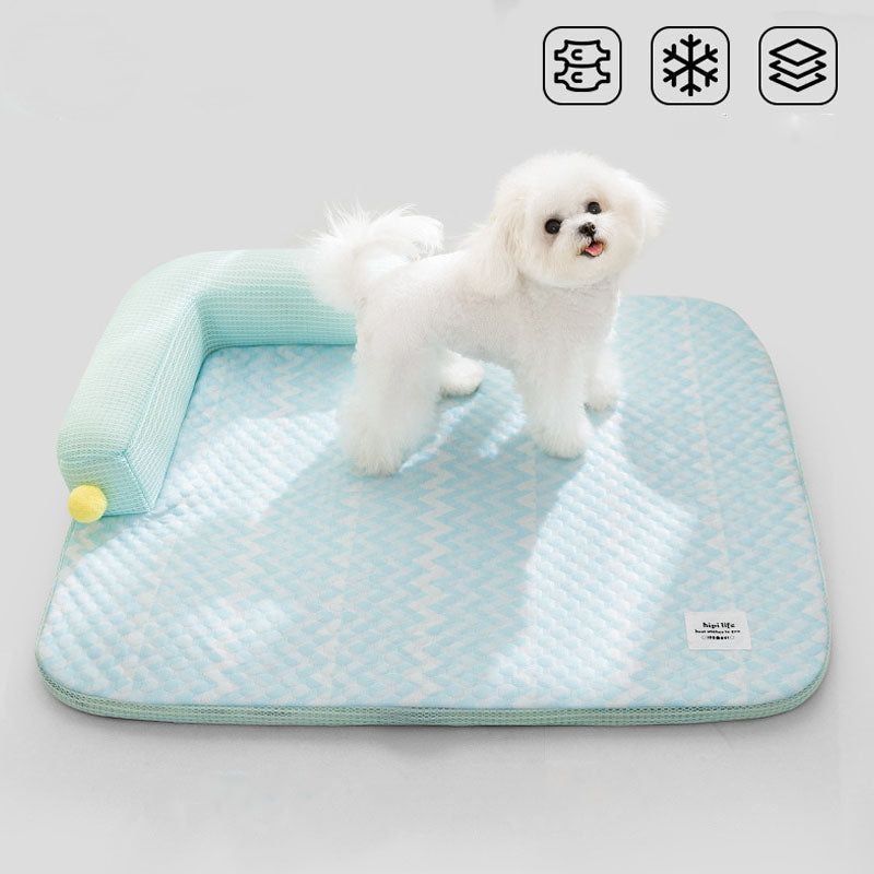 L-type Cool Feeling Sofa Style Dog Kennel For Cats Dogs canrusupet