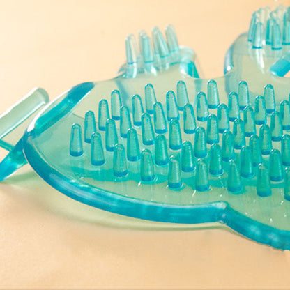 Glove Style Dog Brush Specially Designed For Pet Bathing canrusupet