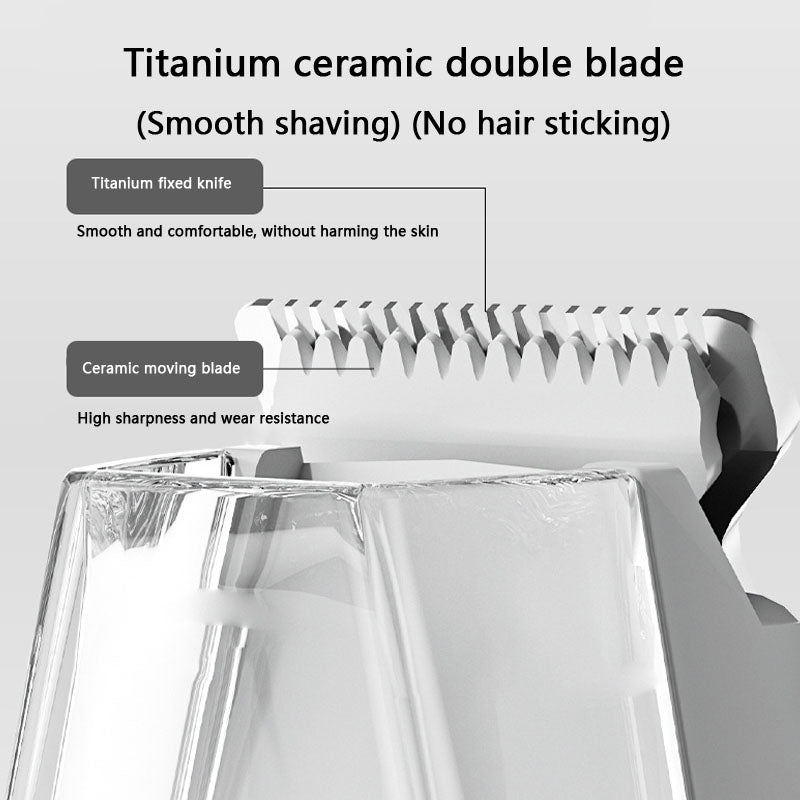 Ceramic Double Headed USB Charging Dog Clippers For Pet canrusupet