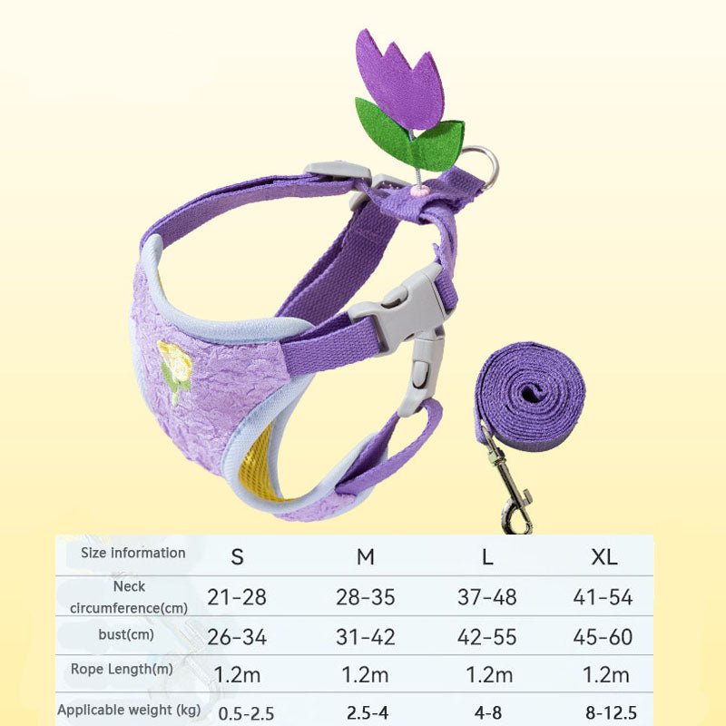 Cartoon Style Vest Style Dog Chain For Dogs Cats canrusupet