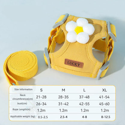 Cartoon Style Vest Style Dog Chain For Dogs Cats canrusupet