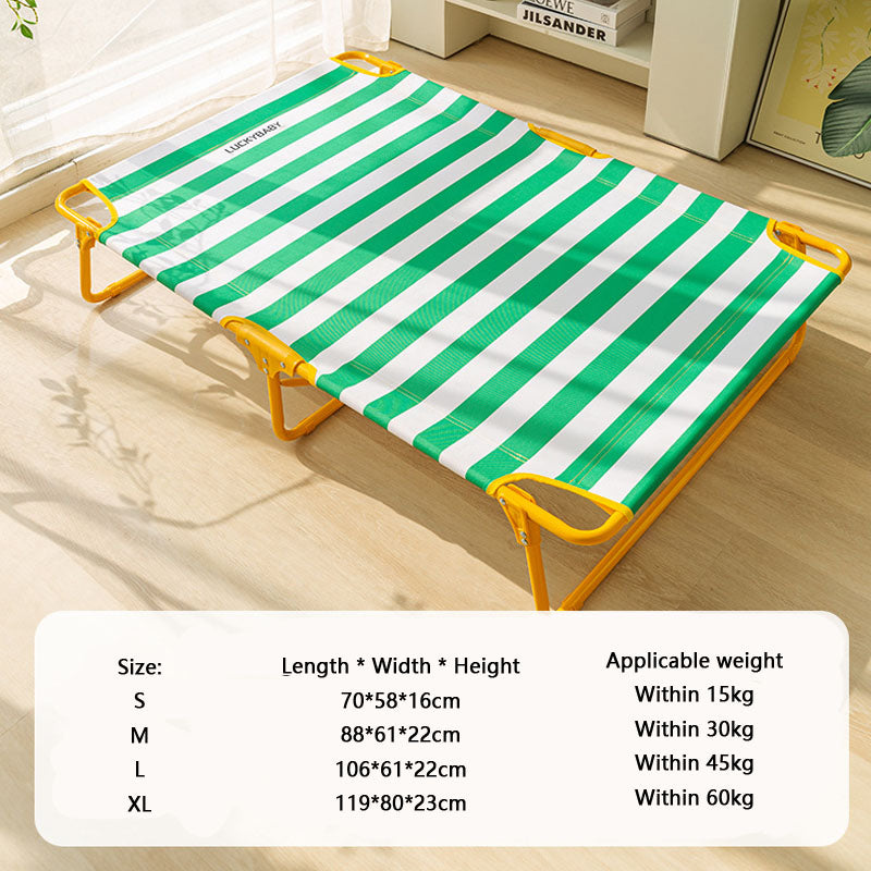 Stripe Marching Bed Style Dog Kennel For Medium To Large Dog canrusupet