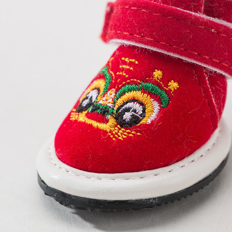 Dog Boots Winter Shoes For Small Dogs - Warm All-Season canrusupet