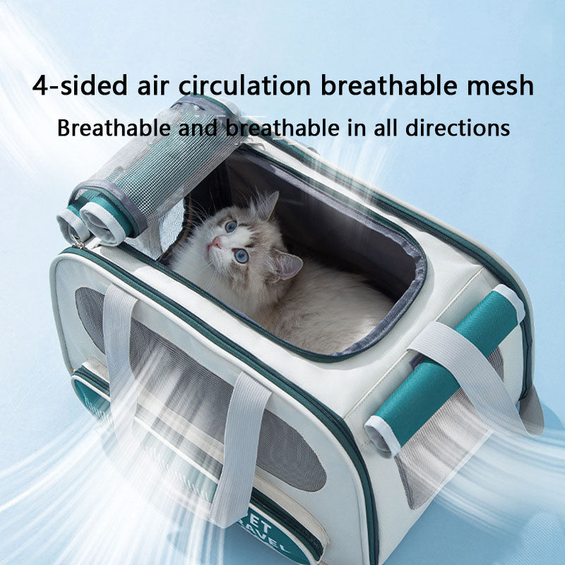 Pet Carrier Bag For Dogs - Cat & Dog Backpack For Car Travel canrusupet