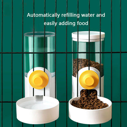 Automatic Hanging Cage Type Dog Bowl And Drinking Fountain canrusupet