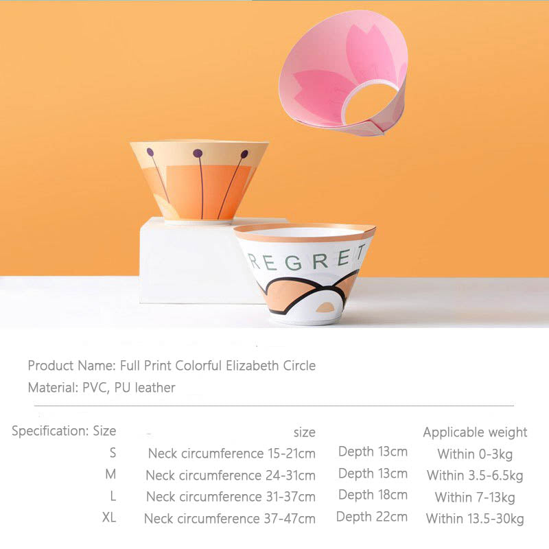 Postoperative Licking Cones Shield Neck Brace For Cats Dogs canrusupet