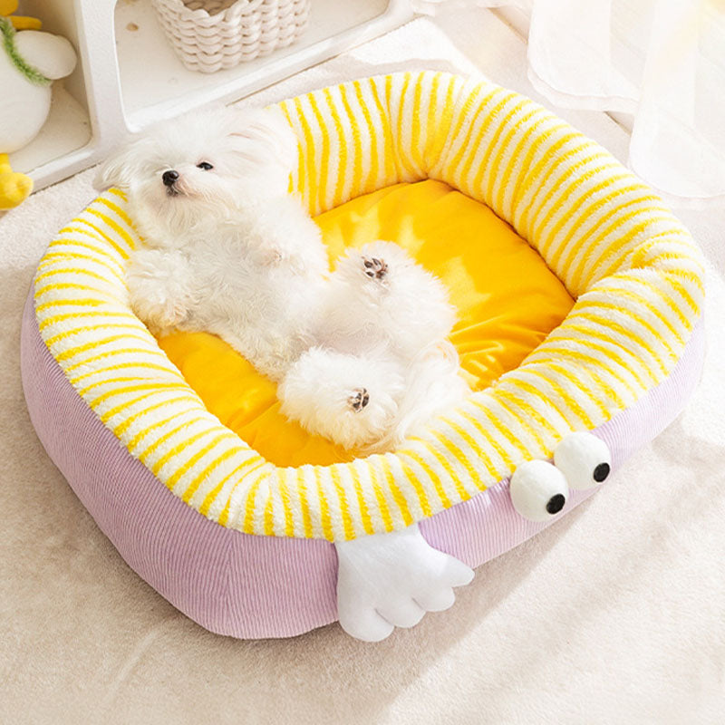 Big Eyed Cute Pattern Dog Kennel For Small And Medium Dogs canrusupet