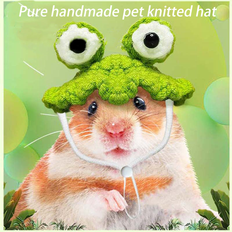 Hand-knitted Hamster Hat - canrusupet