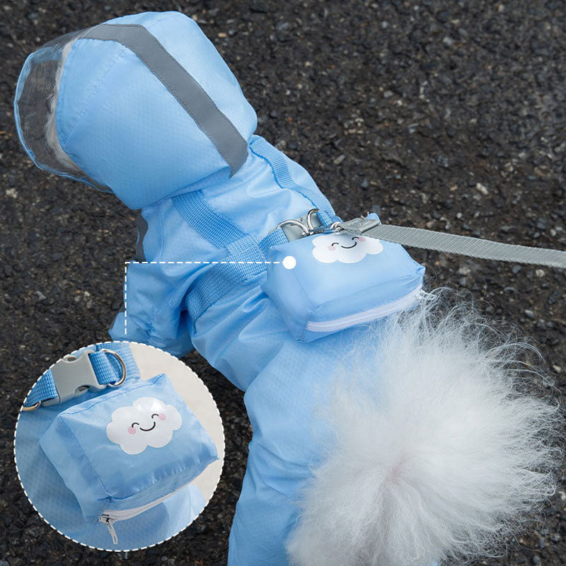 Full Package With Feet Dog Raincoat Suitable For Small Dogs canrusupet
