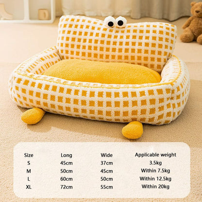 Removable Sofa Style Dog Kennel For Small Dogs Cats canrusupet