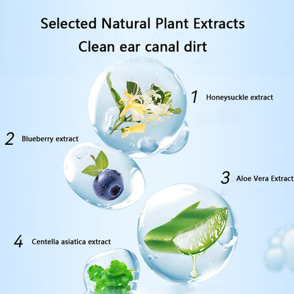 Cleaning Ears Dogs Kit - Cotton Swabs & Solution canrusupet