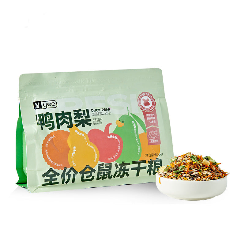 Hamster Food Freeze-dried Fruit and Vegetable Chow - canrusupet