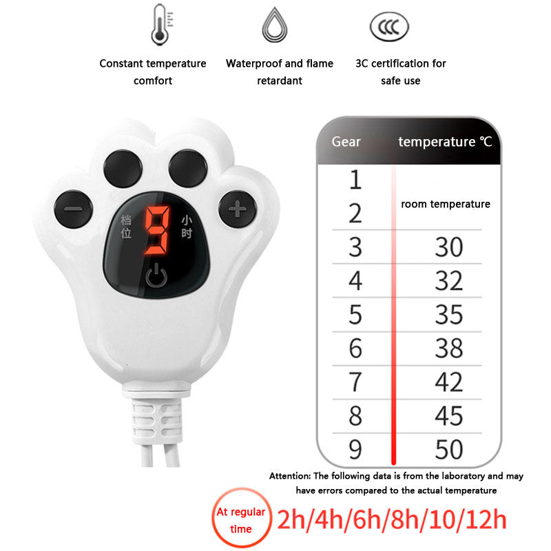 Dog Kennel Heated Pad Waterproof Heating Mat For Dogs & Cats canrusupet