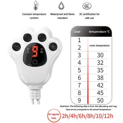 Dog Kennel Heated Pad Waterproof Heating Mat For Dogs & Cats canrusupet