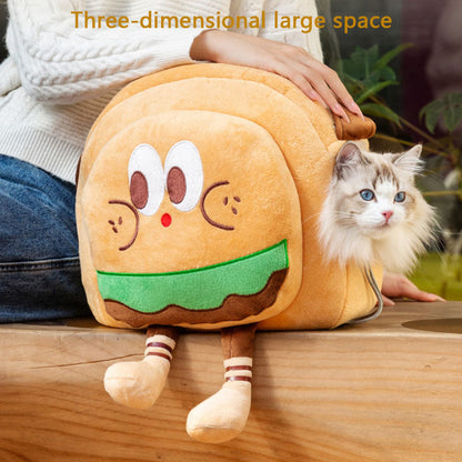 Pet Carrier Bag For Dogs - Cozy Winter Crossbody Backpack canrusupet