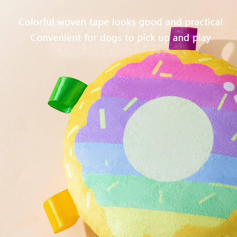 Squeaky Plush Flying Disc Dog Toys - Durable Puppy Chew Toy canrusupet