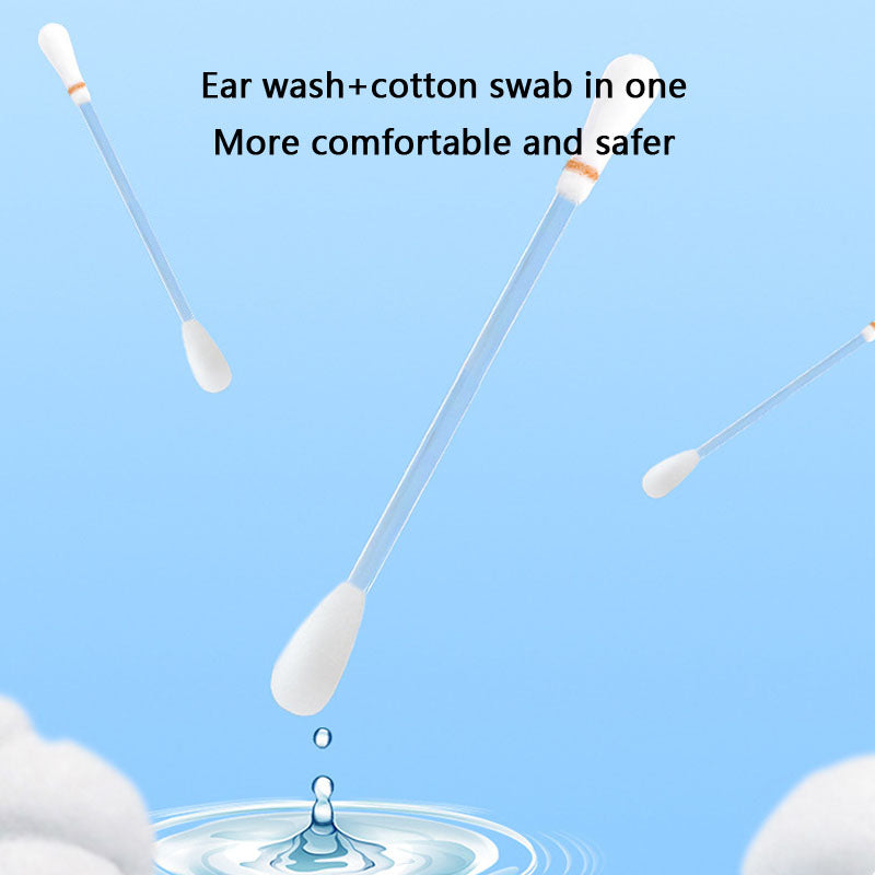 Cleaning Ears Dogs Kit - Cotton Swabs & Solution canrusupet