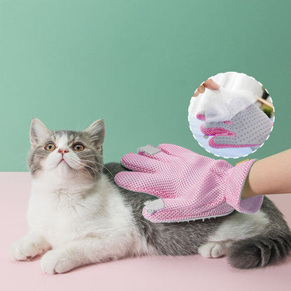 One Glove With Silicone Comb To Comb Floating Hair For Pet canrusupet