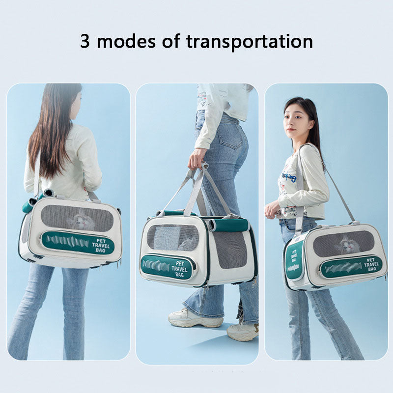 Pet Carrier Bag For Dogs - Cat & Dog Backpack For Car Travel canrusupet